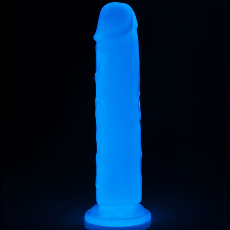 Lumino Play - Dildo 8 Inch - Glow in the Dark Blue - K. P.