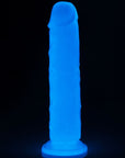 Lumino Play - Dildo 8 Inch - Glow in the Dark Blue - K. P.