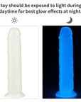 Lumino Play - Dildo 8 Inch - Glow in the Dark Blue - K. P.