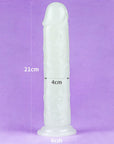 Lumino Play - Dildo 8 Inch - Glow in the Dark Blue - K. P.