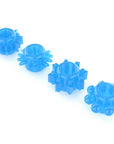 Lumino Play Penis Rings 4 Pieces - Blue - K. P.
