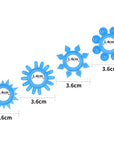 Lumino Play Penis Rings 4 Pieces - Blue - K. P.