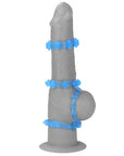 Lumino Play Penis Rings 4 Pieces - Blue - K. P.