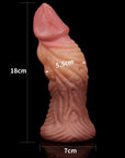 Nature Cock - Dual Layered Platinum Silicone Plug 7" - Flesh - K. P.