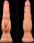 Nature Cock - Dual Layered Platinum Silicone Dildo 9.5" - Flesh - K. P.