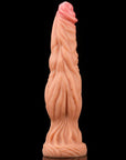 Nature Cock - Dual Layered Platinum Silicone Dildo 9.5" - Flesh - K. P.