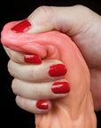 Nature Cock - Dual Layered Platinum Silicone Dildo 9.5" - Flesh - K. P.