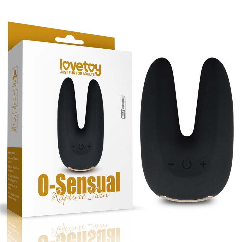 O Sensual - Rapture Twin Vibrator - Black - K. P.