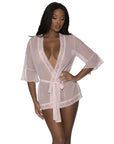 Robe with Lace Trim - Multiple Colours - K. P.