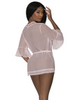 Robe with Lace Trim - Multiple Colours - K. P.