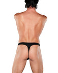 Zipper Thong - Black - K. P.
