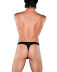 Zipper Thong - Black - K. P.