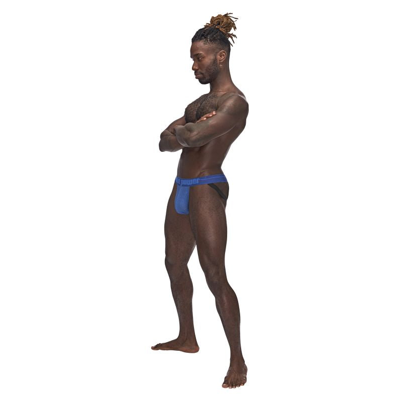 Sexagon - Micro V Thong - Blue - K. P.