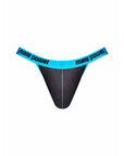 Casanova Uplift Micro Thong - Black/Blue - K. P.