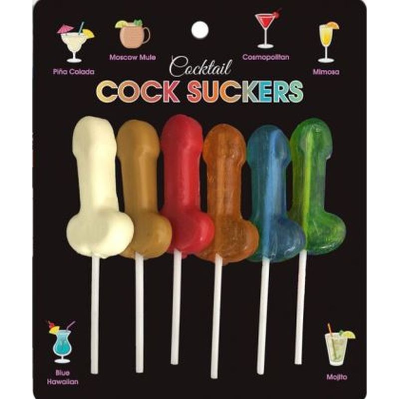 Cocktail Cock Suckers 6 Pieces - K. P.