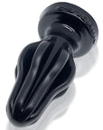 Finned Butt Plug - Airhole-2 Medium - Black - K. P.