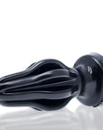 Finned Butt Plug - Airhole-2 Medium - Black - K. P.