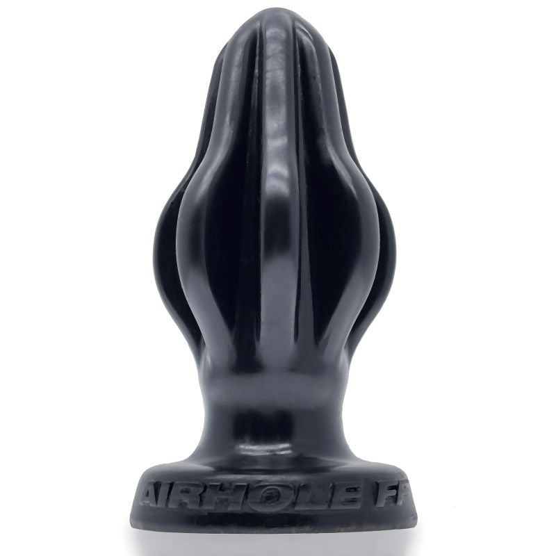 Finned Butt Plug - Airhole-1 Small - Black - K. P.