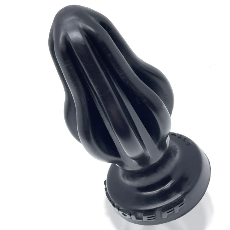 Finned Butt Plug - Airhole-1 Small - Black - K. P.