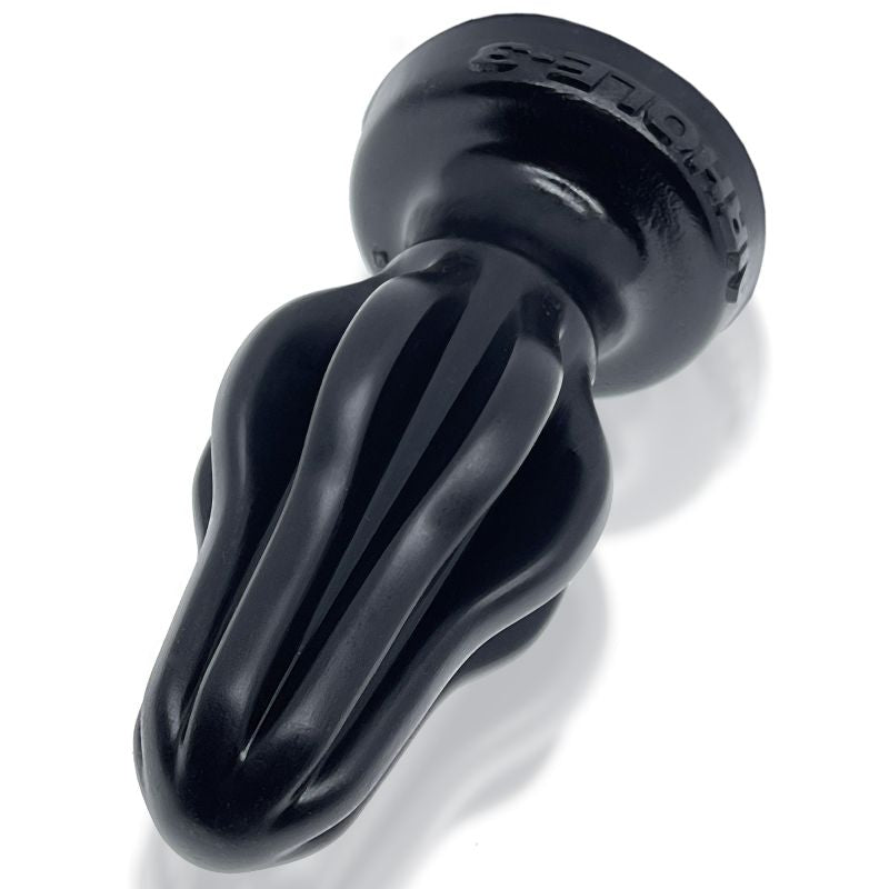 Finned Butt Plug - Airhole-1 Small - Black - K. P.
