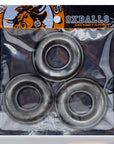 Fat Willy 3 Piece Jumbo Cockrings - Black - K. P.