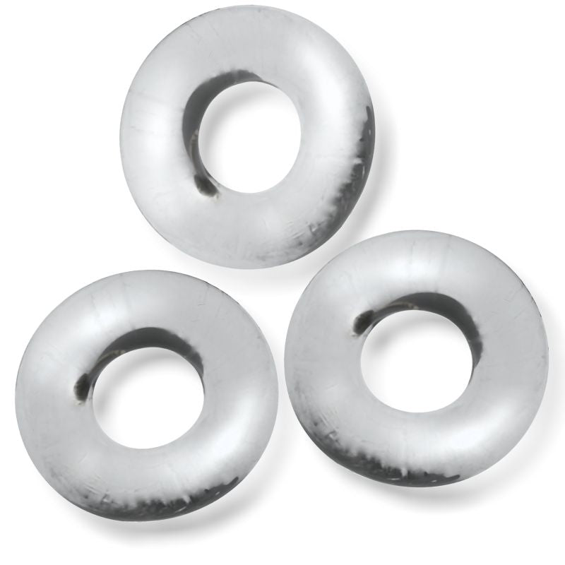 Fat Willy 3 Piece Jumbo Cockrings - Clear - K. P.
