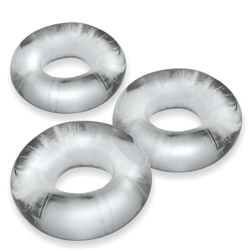 Fat Willy 3 Piece Jumbo Cockrings - Clear - K. P.