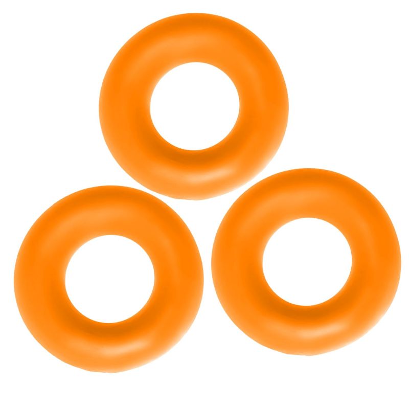 Fat Willy 3 Piece Jumbo Cockrings - Orange - K. P.