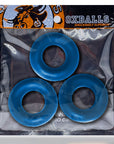 Fat Willy 3 Piece Jumbo Cockrings - Space Blue - K. P.