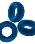 Fat Willy 3 Piece Jumbo Cockrings - Space Blue - K. P.