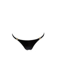 Power Wetlook Panty with Gold Clasp - Black - K. P.