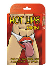 Hot Lips Bikini Novelty Underwear - Black/Red - K. P.