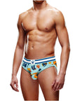 Autumn Open Back Brief - Blue/White - K. P.