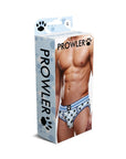Blue Paw Open Back Brief - Blue/White - K. P.
