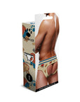Lumberbear Open Back Brief - Blue/Beige - K. P.