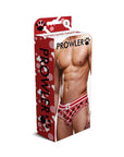 Red Paw Open Back Brief - Red/White - K. P.