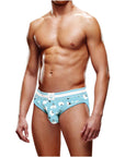 Winter Open Back Brief - Blue/White - K. P.