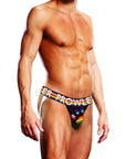 Oversized Paw Jock - Black/Rainbow - K. P.