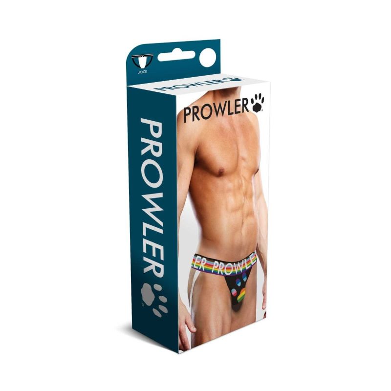 Oversized Paw Jock - Black/Rainbow - K. P.