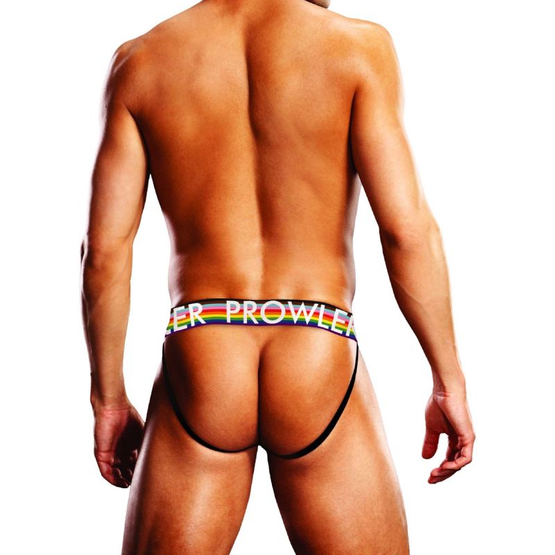 Oversized Paw Jock - White/Rainbow - K. P.