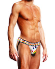 Oversized Paw Jock - White/Rainbow - K. P.