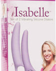 Isabelle Set Of 2 Vibrating Silicone Dilators - Purple
