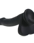 Realistic Cock with Balls - Black - K. P.