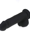 Thick Realistic Cock with Balls - Black - K. P.