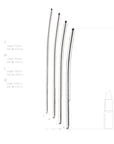 Single Ended Dilator Trainer 4 Piece Set - Silver - K. P.