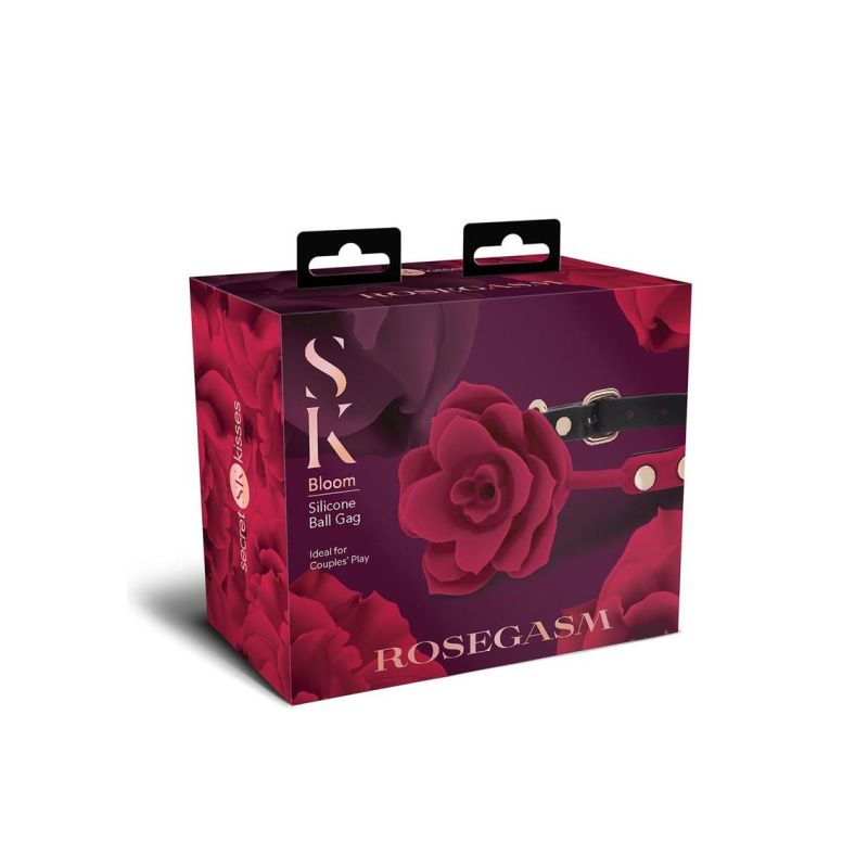 SK Bloom - Silicone Gag - Rosegasm - Red/Black - K. P.