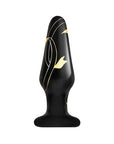 Handblown Glass Plug 3.5" - Black - K. P.