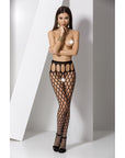 Suspender Thigh High - Black - K. P.