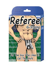 Referee Novelty G-String - Black - K. P.