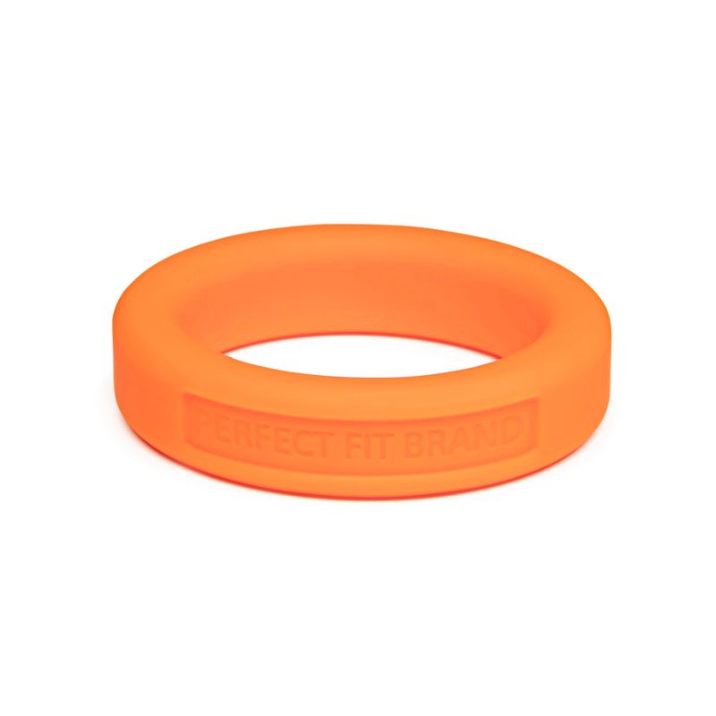 Classic Silicone Medium Stretch Penis Ring 36mm - Orange - K. P.